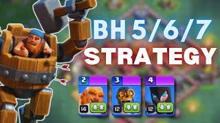 Builder hall 5 6 and 7 Attack STRATEGY  Clash of clans [upl. by Bullion]