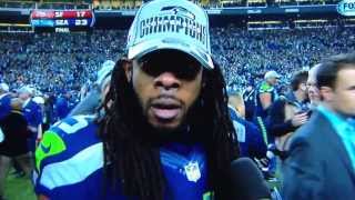 Richard Sherman Going Off on Michael Crabtree w Erin Andrews [upl. by Crifasi]