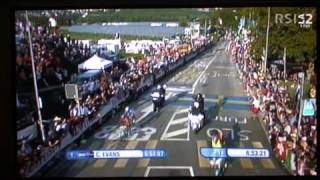 Mondiali di ciclismo Mendrisio 2009 gara elite il finale ultima parte [upl. by Ardua]