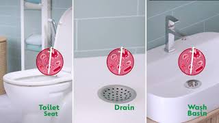 Dettol Disinfectant Spray with 24h Antibacterial Protection  For Toilet Seat [upl. by Kopple]