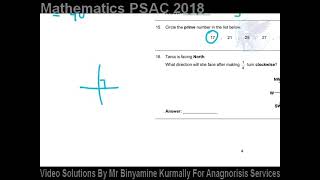 Question 16 PSAC 2018 [upl. by Nueoras]