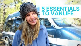 5 VANLIFE ESSENTIALS  MUST HAVES FOR LIVING IN A VEHICLE  POWER KITCHEN VAN CURTAINS [upl. by Nord]