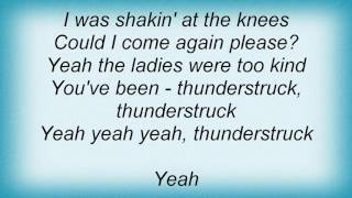 Ac Dc  Thunderstruck Lyrics [upl. by Kerk623]