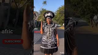 Zulu Queen traditional wear😍africanculture traditonalwear southafrican zulukingdom hindisong [upl. by Bennet45]