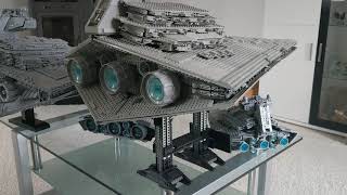 Lego Star Wars Star Destroyer UCS Collection 10030 6211 75055 and MOC9018 Aggressor by Doomhandle [upl. by Giacopo]