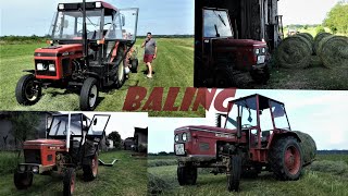 BalingZetor 35114911Zetor 4320gallignani rb22fella ts290dnteddersforkssip pirat 15forklift [upl. by Moffitt]