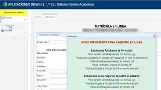 Proceso Matricula Estudiantes [upl. by Anse]