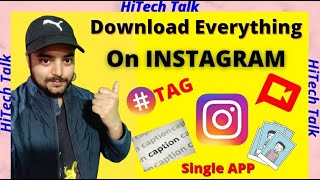 How to Download Instagram Post  Caption and Hashtags  Download everything from Instagram [upl. by Adiraf]