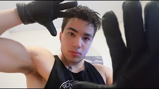 ASMR Boyfriend Roleplay  Leather Glove Triggers [upl. by Jannery369]