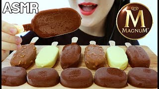 ASMR MAGNUM CHOCOLATE ICE CREAM BARS 매그넘 초콜릿 아이스크림 리얼사운드 먹방 EATING SOUNDS NO TALKING MUKBANG [upl. by Kwasi]