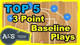 Top 5 Baseline Basketball Inbounds Plays For A 3 Point Shot [upl. by Annavoj]