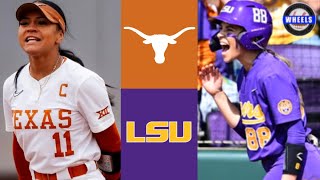 3 Texas vs 2 LSU Highlights  2024 College Softball Highlights [upl. by Mulry]