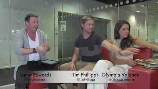 Neighbours cast interviews  Tim Phillipps amp Olympia Valance Part 3 [upl. by Hedgcock370]