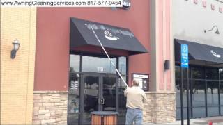 Awning Cleaning Removing Bird Poop from Awnings Dallas Fort Worth TX 8175779454 [upl. by Renick452]