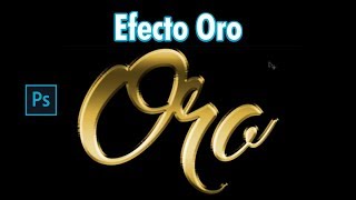 ✅ EFECTO DE ORO EN TEXTO  TUTORIAL ADOBE PHOTOSHOP [upl. by Neb]