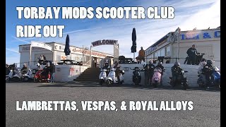 Torbay Mods Scooter Club Commemorative Ride Out to Buckfastleigh Railway Station [upl. by Aliakam]