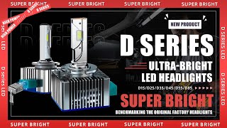 LED VS Xenon The brightest D1S D2S D3S D4S D5s D8S LED Headlight Bulbs CANBUS free [upl. by Nolyk88]