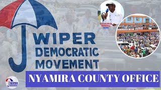 LIVE HE KALONZO MUSYOKA OFFICIALLY OPENING NYAMIRA COUNTY WIPER OFFICE [upl. by Etka]