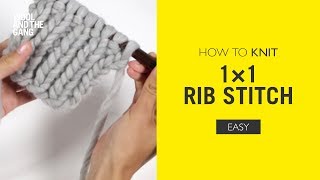 How to Knit 1x1 Rib [upl. by Welcher]