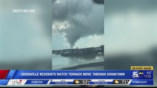 Crossville residents watch tornado move through downtown [upl. by Koressa87]