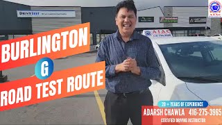 Burlington G Road Test Route  2023  New Modified Full G Test Route [upl. by Adnarrim621]