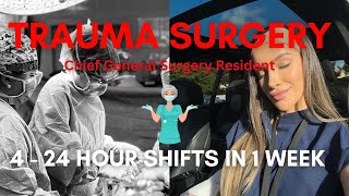 Chief General Surgery Resident Does a Week of 24 Hour Shifts  Trauma Surgery Edition [upl. by Branscum]