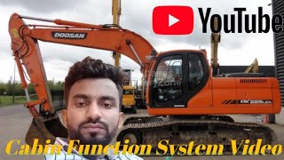 DOOSAN DX 225 LCA Excavator Cabin Function System Video🔥 [upl. by Ranit308]