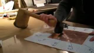 Mezzotint rocker jig demo [upl. by Hinman]