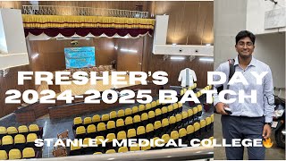 Fresher’s day 20242025🥼 at Stanley Medical College 🔥l Late 😅l Campus ExplorationSpecimen hall💀 [upl. by Wittie]