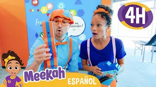 🕝4️⃣h La Emocionante Aventura 💜¡Hola Meekah💜Amigos de Blippi  Videos educativos [upl. by Inan]