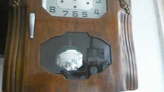 French ODO Wall Music Clock  192030  with Sonodo chime amp strike [upl. by Aleirbag694]