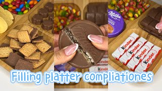 5 Filing platter with sweets compliations  Recent platters  asmr [upl. by Anyt346]