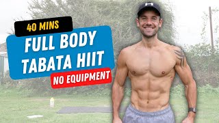 INTENSE 40 Minute Full Body Tabata HIIT to Burn Fat and Build Muscle [upl. by Petulah]