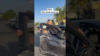 The default setting heckle car accident carcrash crash funny skit joke aussie bogan [upl. by Aldis]