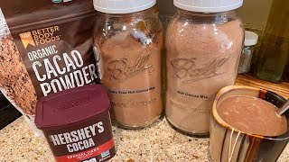 Homemade HOT COCOA Mix Recipe  DairyFree amp Regular  EASY and DELICIOUS [upl. by Chaves]