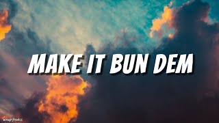 Make It Bun Dem  Damian Marley and Skrillex English Lyrics [upl. by Yanahc972]