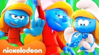 Every Smurfette Moment in The Smurfs 🔵  37 Minute Compilation  Nicktoons [upl. by Ggerg]