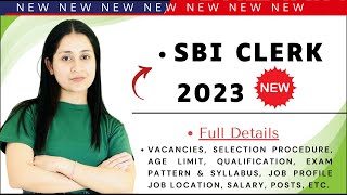 SBI Clerk 2023 Notification  SBI Clerk 2023  SBI Clerk Expected Notification 2023 [upl. by Roger]