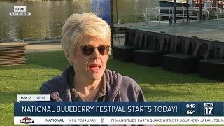 8A  National Blueberry Festival begins in South Haven for 61st year [upl. by Nirrej768]