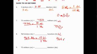 6RP3d  Metric Unit Conversions Part 3 of 3 [upl. by Pazit]