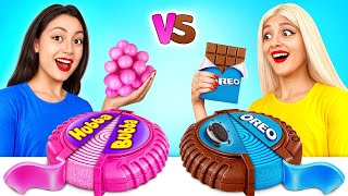 Chocolate vs Real Food Challenge  Chocolate Cooking Challenge by XChallenge [upl. by Ellehcear]