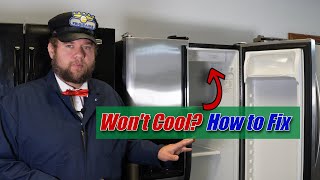 Frigidaire Refrigerator Wont Cool but Freezer is Fine  How to Inspect and Test [upl. by Bartko]