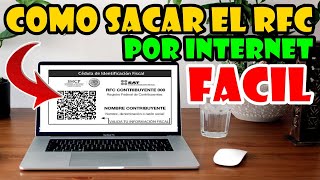 Como Sacar el RFC por Internet SUPER FÁCIL y Rápido Calculo no SAT [upl. by Sivahc]