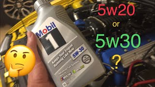 5w20 or 5w30 Which do I run and why Is 5w20 a hoax for fuel milage [upl. by Nagyam488]