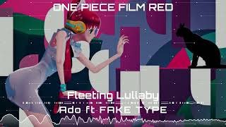 Ado  Fleeting Lullaby ft FAKE TYPE Uta no Uta ONE PIECE FILM RED Instrumental Cover [upl. by Solitta]