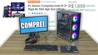 COMPREI O FAMOSO PC GAMER COMPLETO POR 1899 REAIS DO MERCADO LIVRE [upl. by Aharon305]