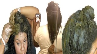 HOW TO USE HENNA  RECIPE FOR HAIR GROWTH amp RETENTION  JESSIBABY901 [upl. by Baillie118]