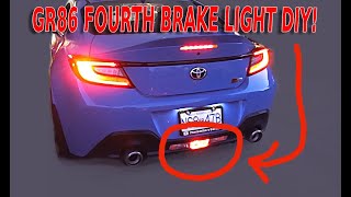 4th brake light install GR86 2022 BRZ DIY EASY [upl. by Eppilihp599]