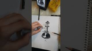 Pencil shadingrealistic drawingshorts [upl. by Pennie701]