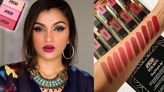 NYKAA ULTRA MATTE LIPSTICK  Swatches amp Review  BeautiCo [upl. by Aknaib]